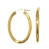 oval gold hoops