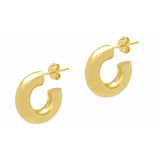 Mini Chunky Hoops - Gold