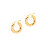 New: Chunky Gold Hoops - Small