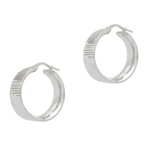 Wide sparkly cuff style hoops
