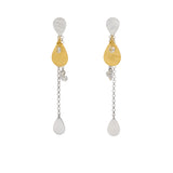 Matte Drop Sparkly Earrings - Georgiana Scott Jewellery