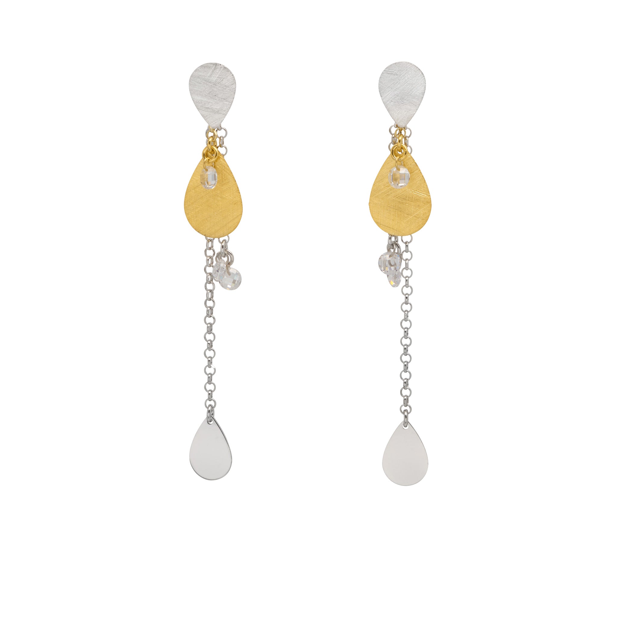 Matte Drop Sparkly Earrings - Georgiana Scott Jewellery