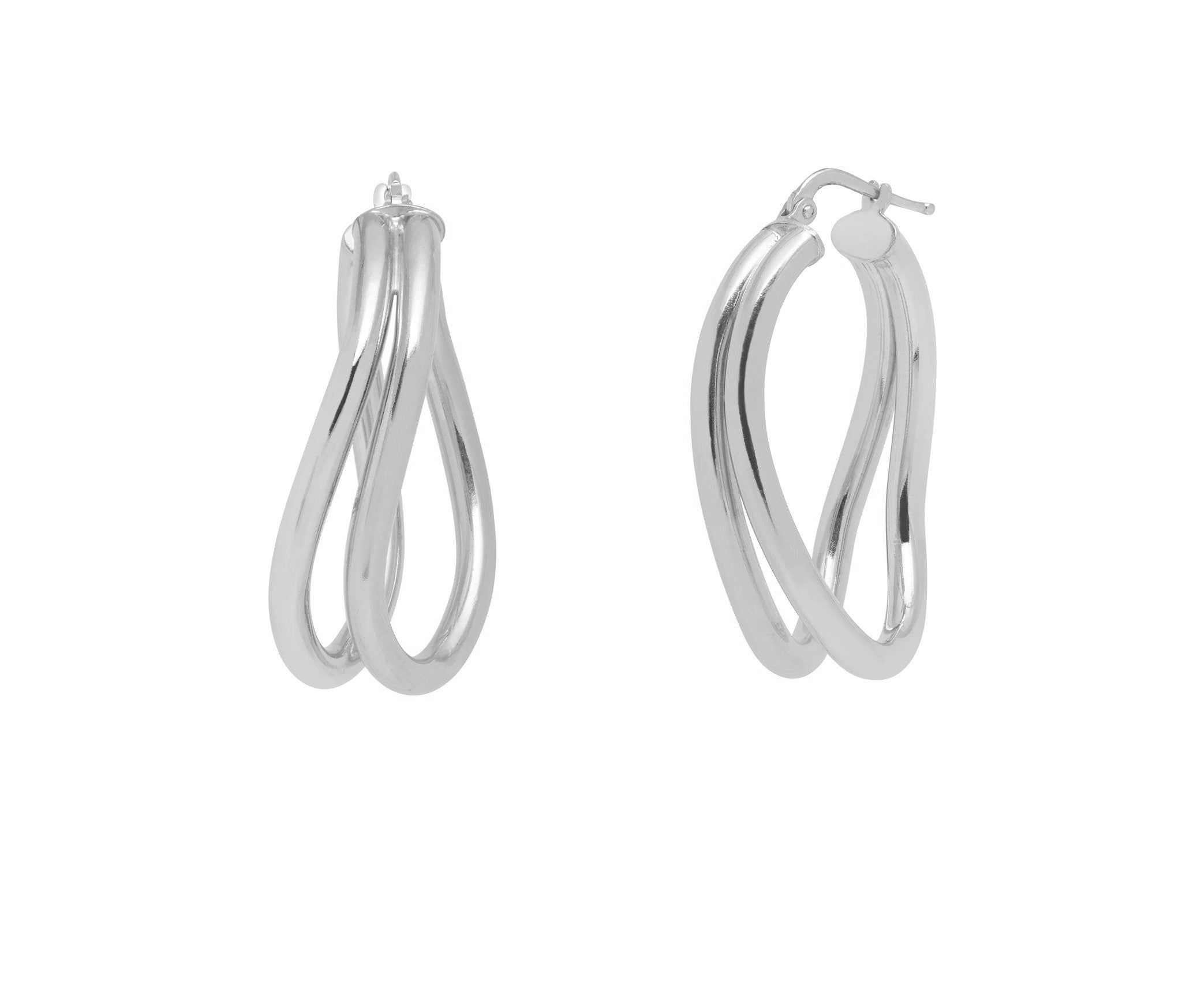 La DOPPIA Hoops - Silver - Sale - Georgiana Scott Jewellery