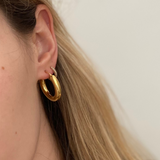 New: Chunky Gold Hoops - Small