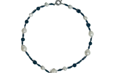 pearl onyx freshwater pearl short necklace