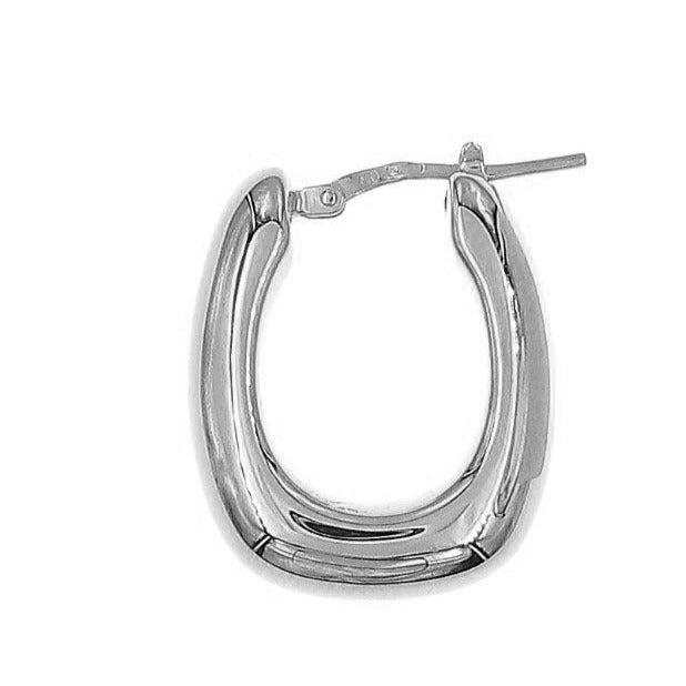 silver luxury hoop earrings