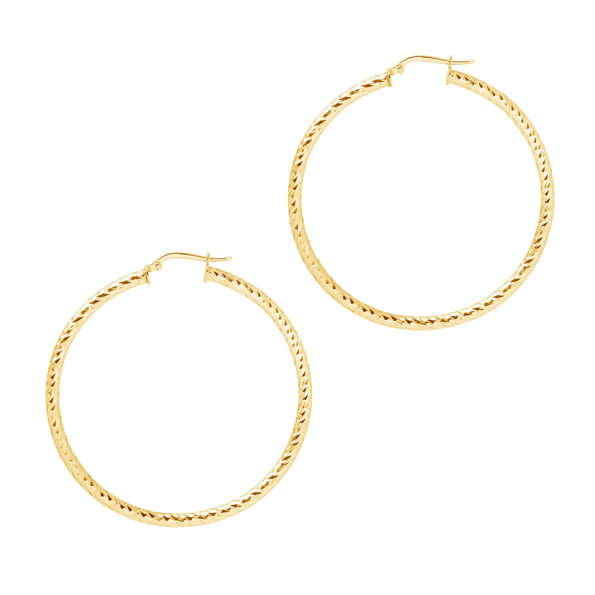 sparkly large hoops