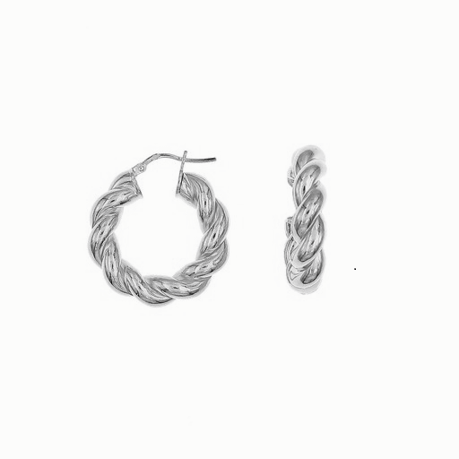 Swirl Gold Hoops