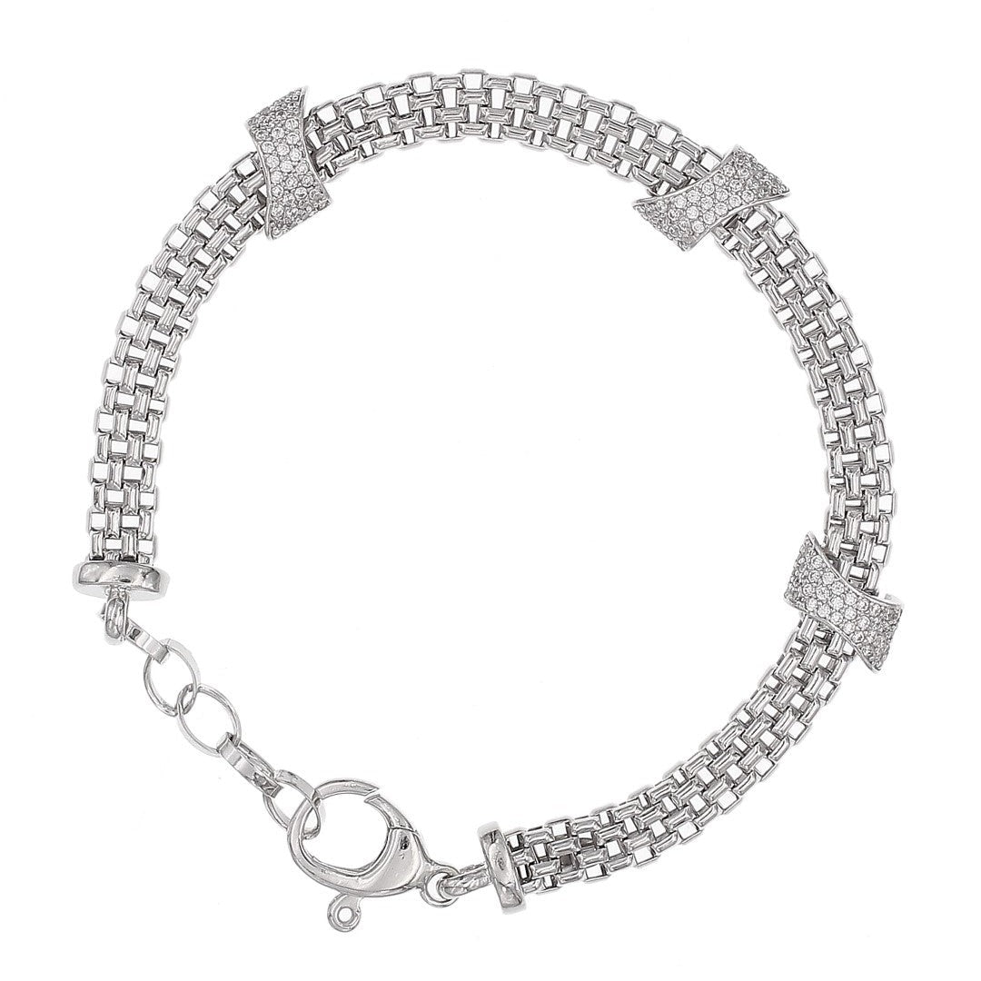 weave cz luxury bracelet