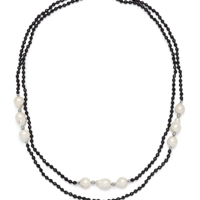 Luxury Onyx Pearl Necklace