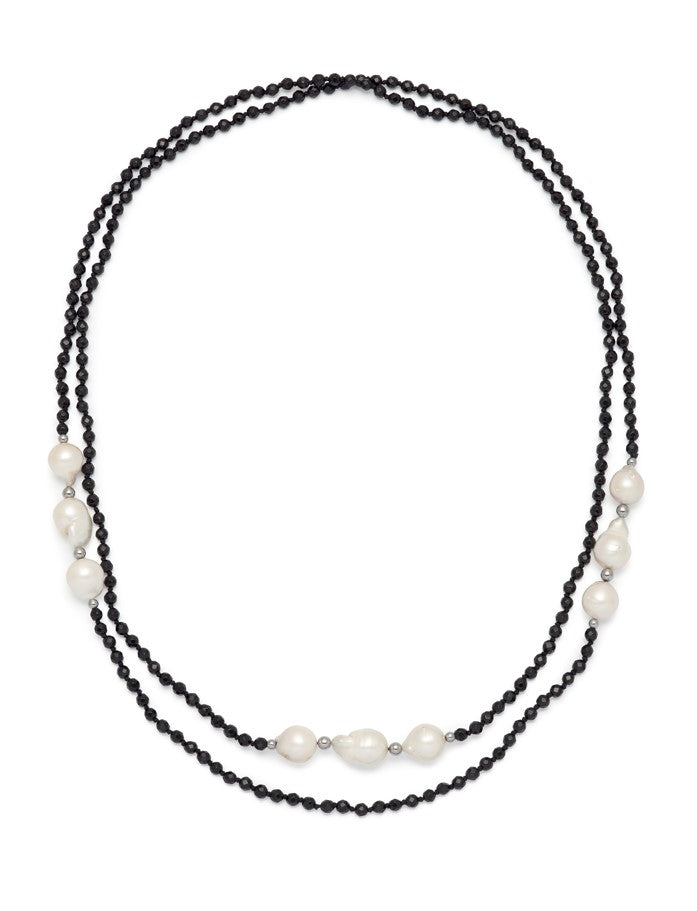 Luxury Onyx Pearl Necklace