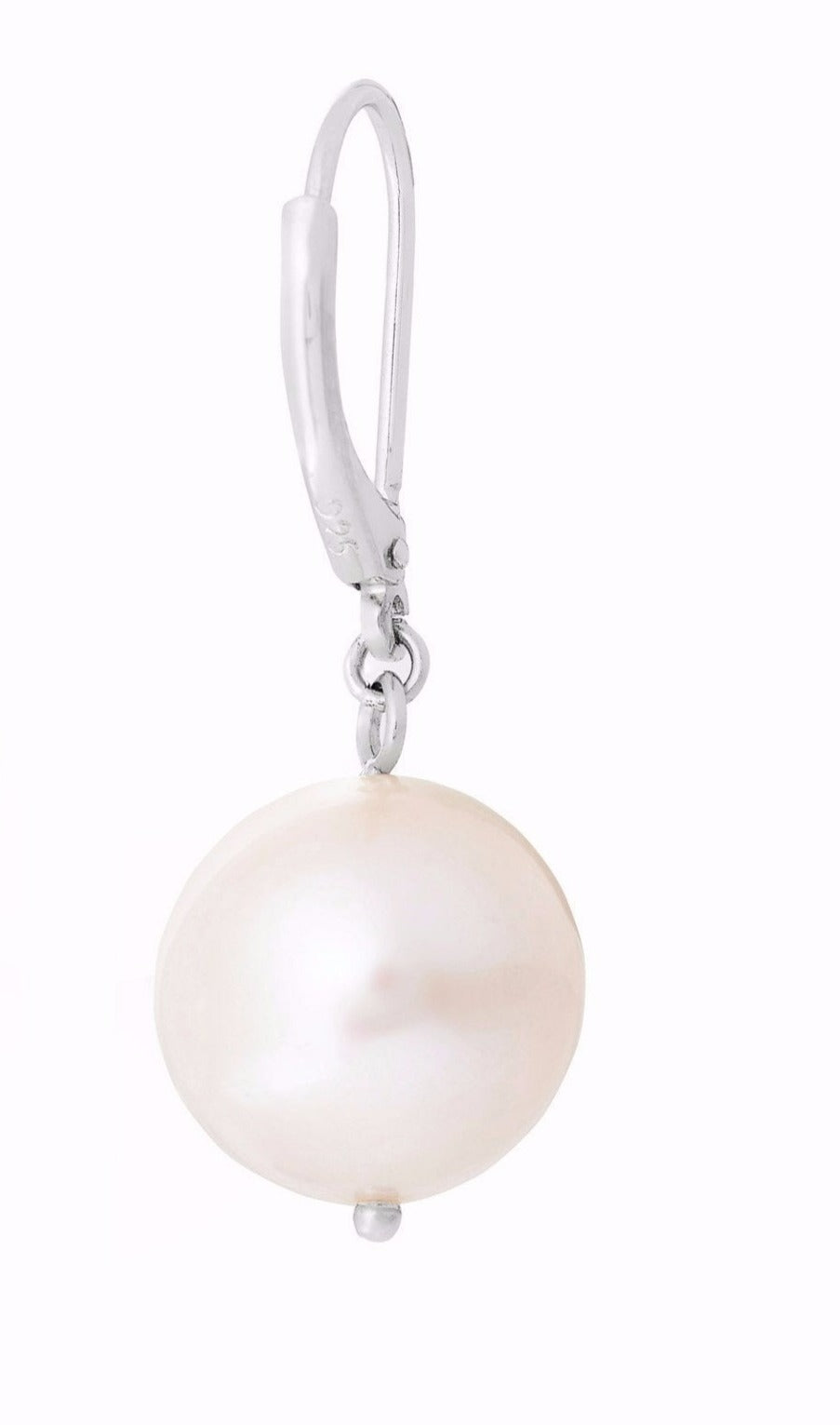 pearl drop wire earrings