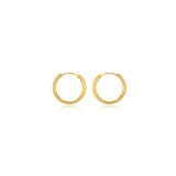 La ORO - Smooth (9 carat gold) Huggies - 2 x sizes - Georgiana Scott Jewellery