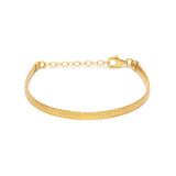 Gold textured bracelet 