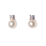La CZ PERLA Studs - Pearl Earrings - Georgiana Scott Jewellery
