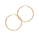 La ROMA Hoops Medium Gold - Georgiana Scott Jewellery