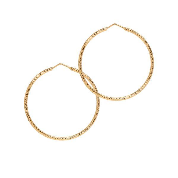 La ROMA Hoops Gold - Georgiana Scott Jewellery