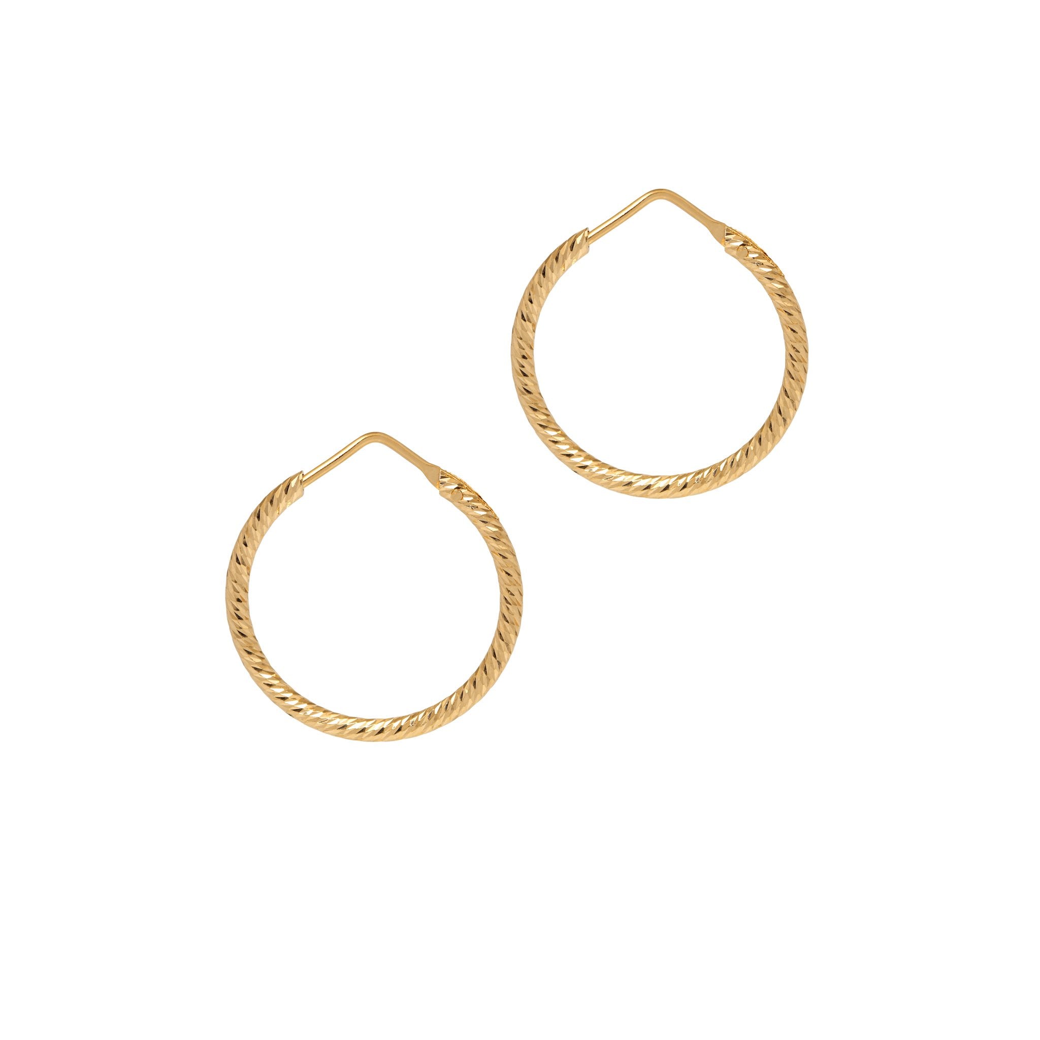 La ROMA Hoops Gold - Georgiana Scott Jewellery