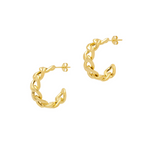 Curb chain link earrings