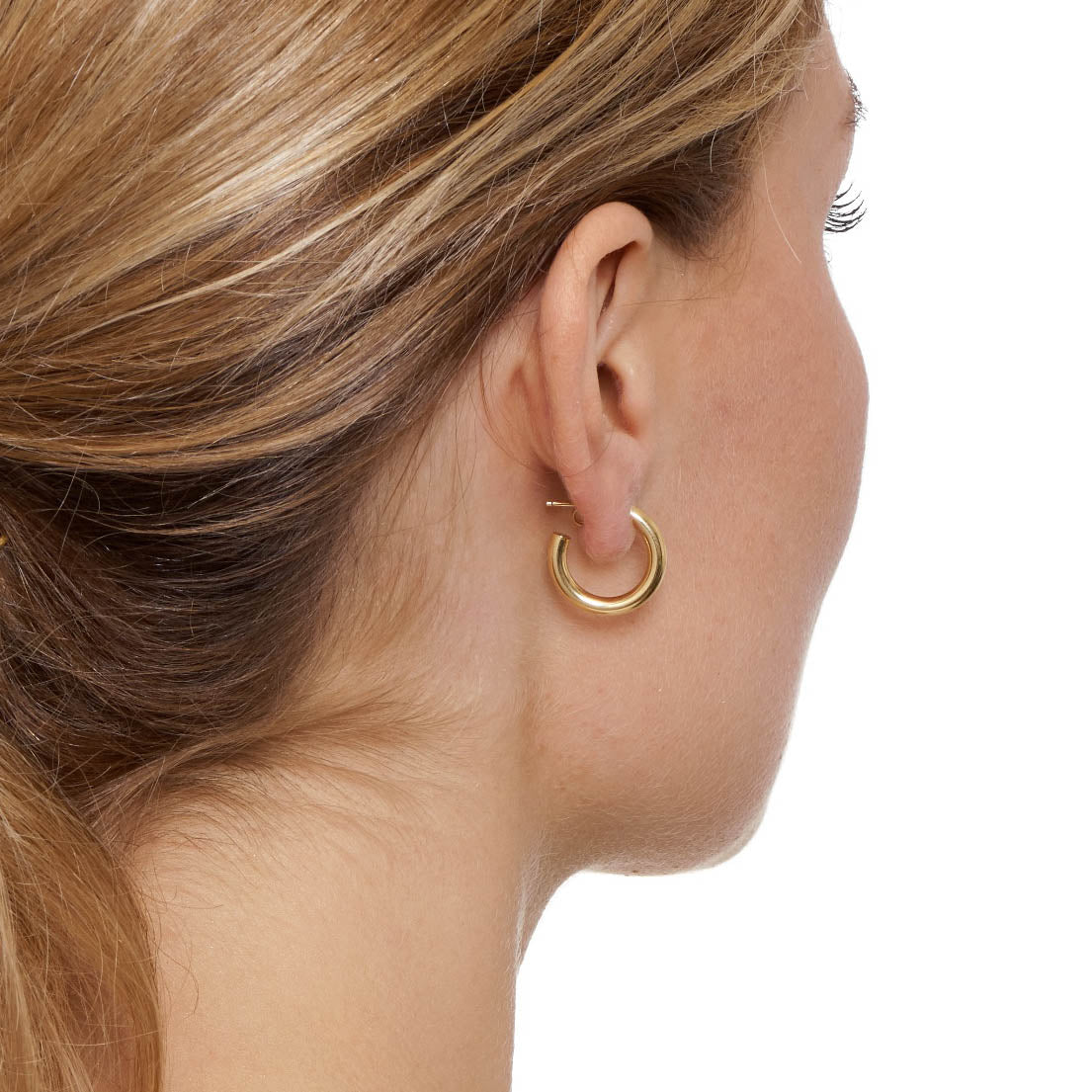 La NAPOLI Collection Silver - The Hoop Station 925 Sterling Silver Hoop Earrings Gold Huggies