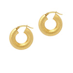 La SATINA CUSHION - Gold - The Hoop Station 925 Sterling Silver Hoop Earrings Gold Huggies
