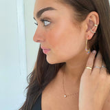 Rainbow Hoops + Butterfly - Rose Gold