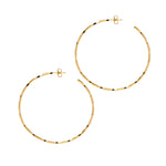 La LAGO di COMO Gold Hoop Earrings - Georgiana Scott Jewellery