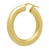 Matte Velvety Hoop Earrings- 3 x sizes