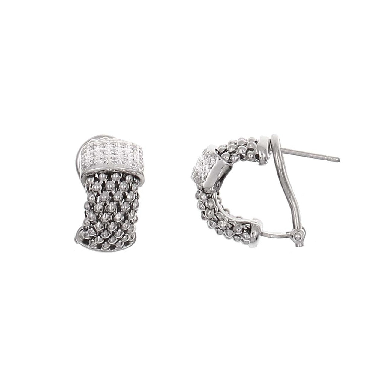 Luxury Textured Woven Sparkly Earrings