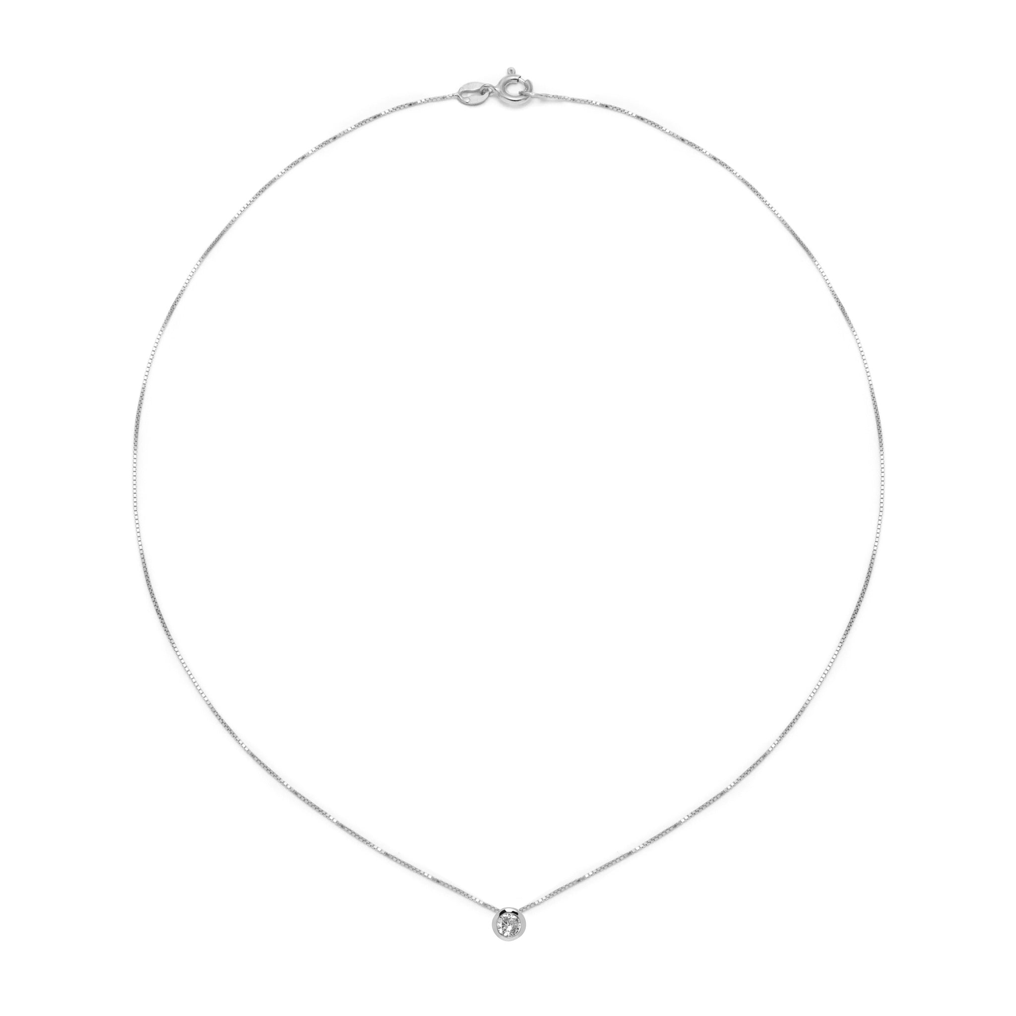 La SPARKLING CZ Necklace - Silver - Georgiana Scott Jewellery