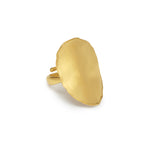 matte gold ring