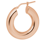 Chunky Rose Gold Hoops