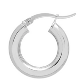 Chunky Extra Small Hoops - Silver