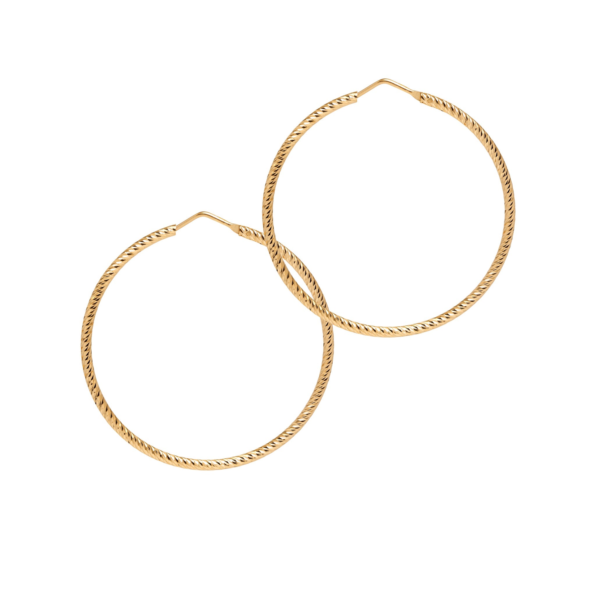 La ROMA Medium Rose Gold - The Hoop Station 925 Sterling Silver Hoop Earrings Gold Huggies