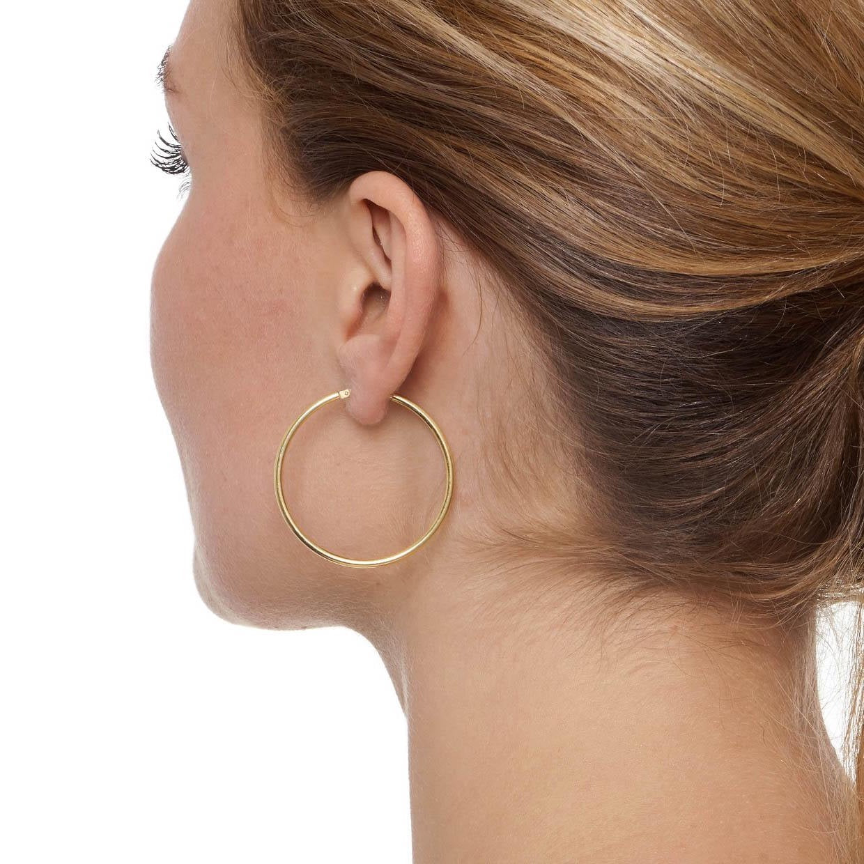 La CHICA LATINA Small Silver - The Hoop Station 925 Sterling Silver Hoop Earrings Gold Huggies