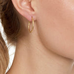 La ROMA Small Rose Gold - The Hoop Station 925 Sterling Silver Hoop Earrings Gold Huggies