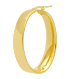 Wide Oval Hoops  - Gold