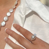 Sparkly Pearl Ring